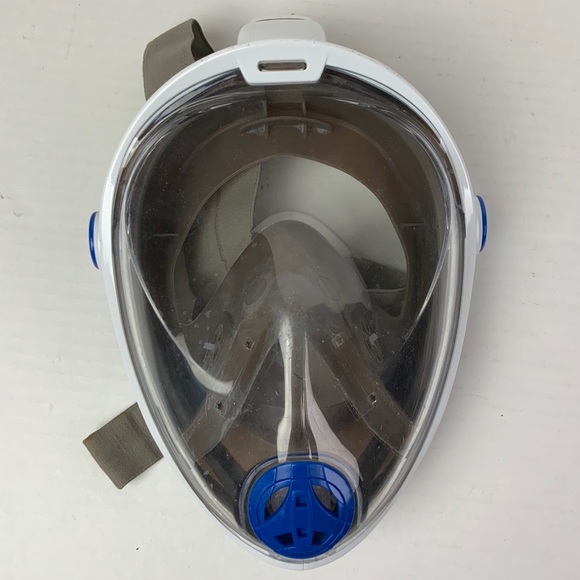 SK Diving Mask Adult Small Medium Full Face Snorkel Water Diving Breathing Used - Picture 1 of 6